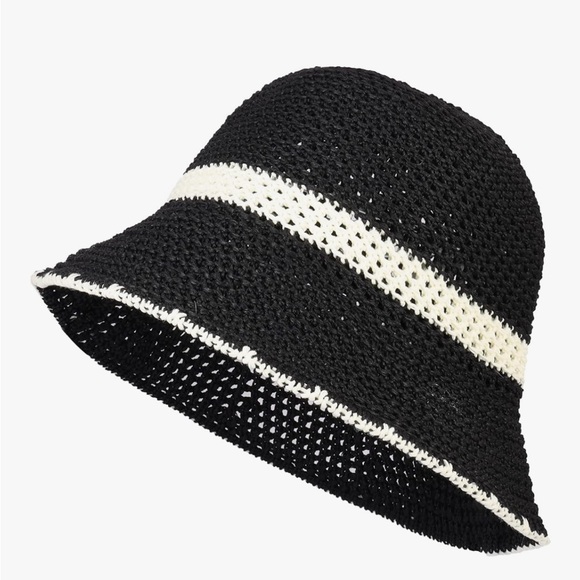 NEW Woven Bucket Hat Mesh Beach Sun Hat Foldable Packable Travel Fishing - Picture 1 of 5
